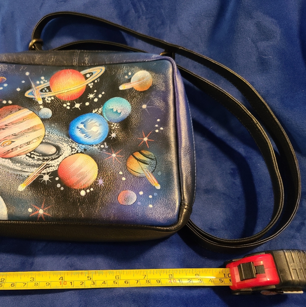 NWT Anushcka leather purse,  space theme
